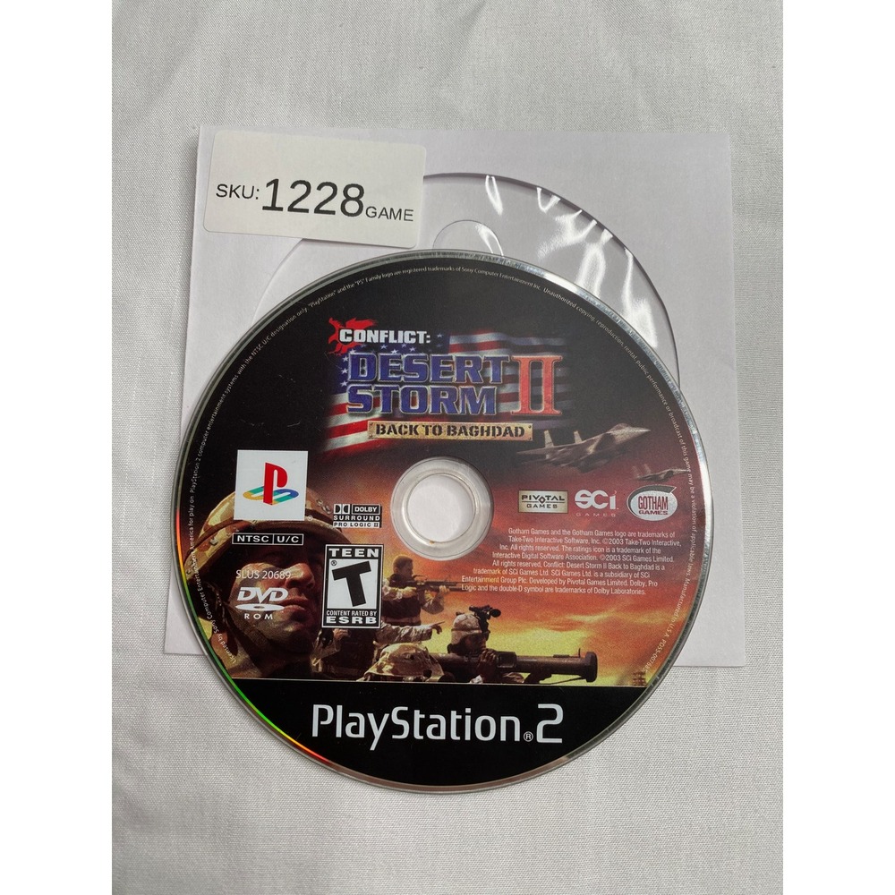 Conflict Desert Storm II Back to Baghdad Sony PlayStation 2